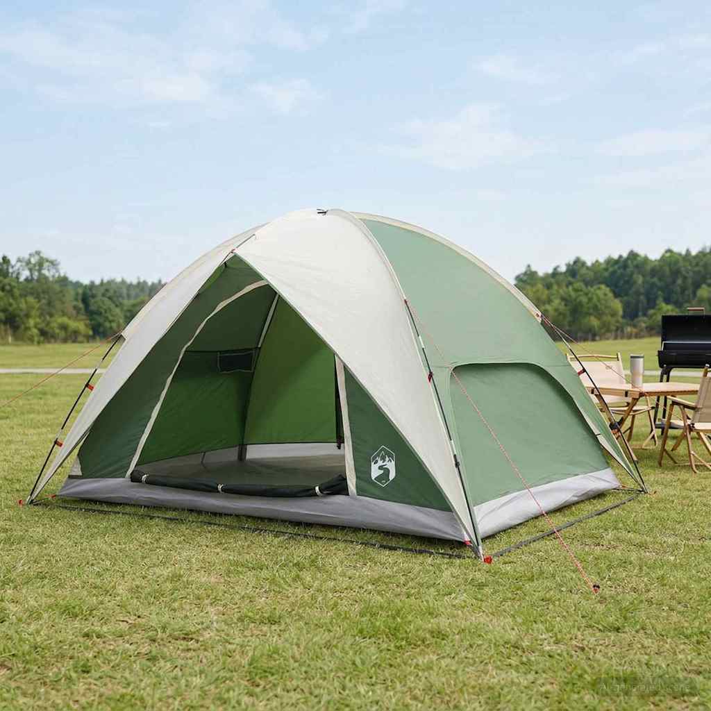 Tents Camping Tent Rainfly Water-Resistant Dome Green 360 cm