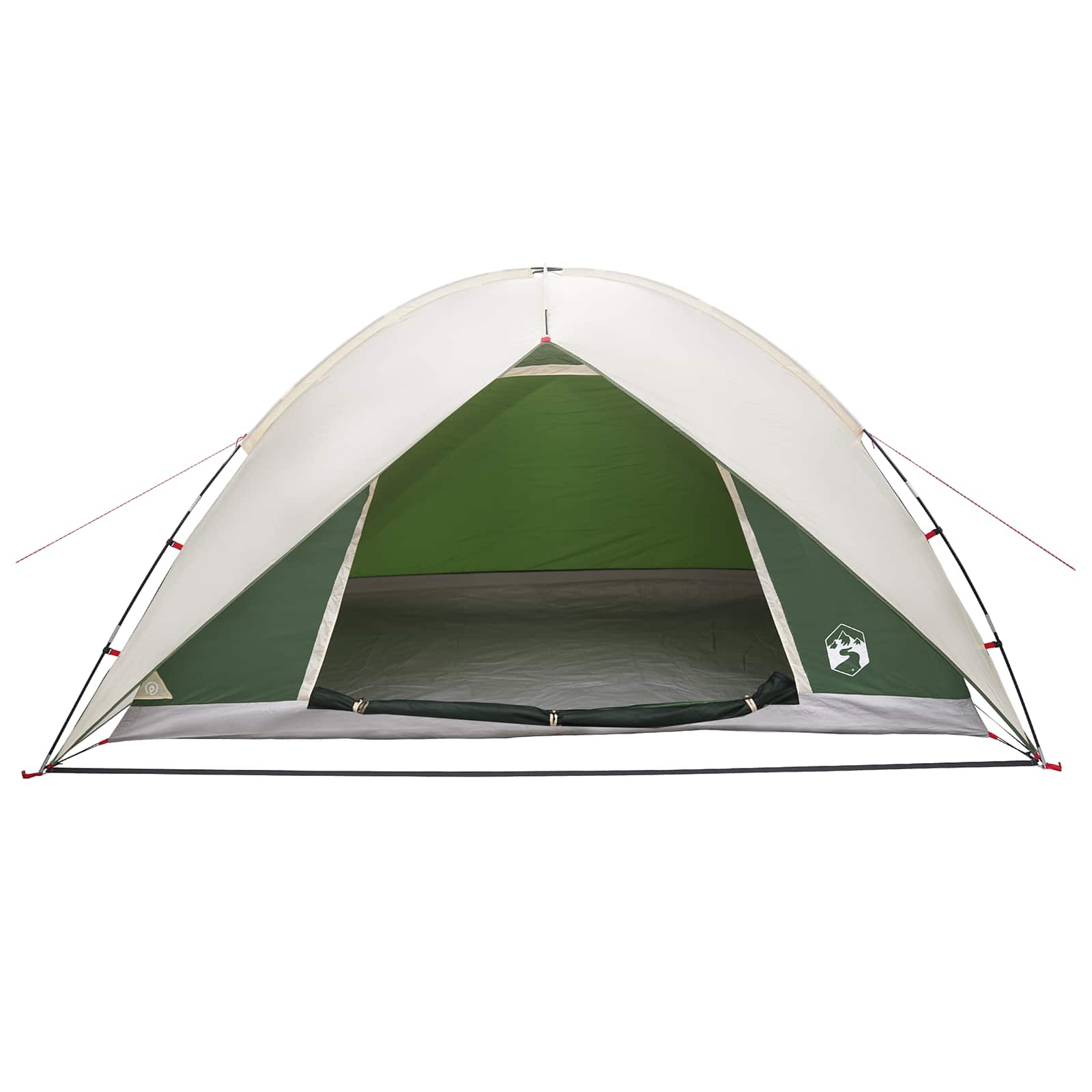 Camping Tent With Rainfly Water-Resistant Dome Green