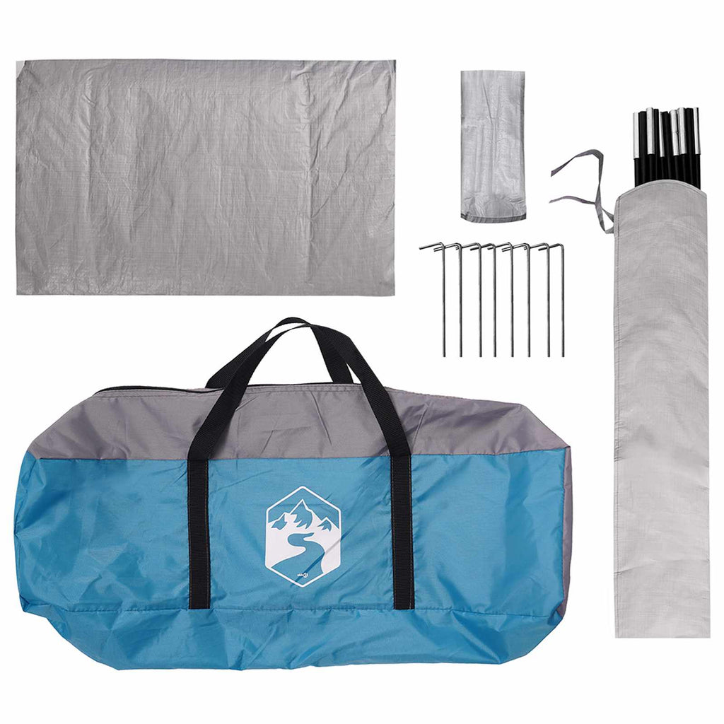Tents Camping Tent Rainfly Water-Resistant Dome Blue 360 cm