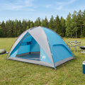 Tents Camping Tent Rainfly Water-Resistant Dome Blue 360 Cm Blue 370 X 250 X 188