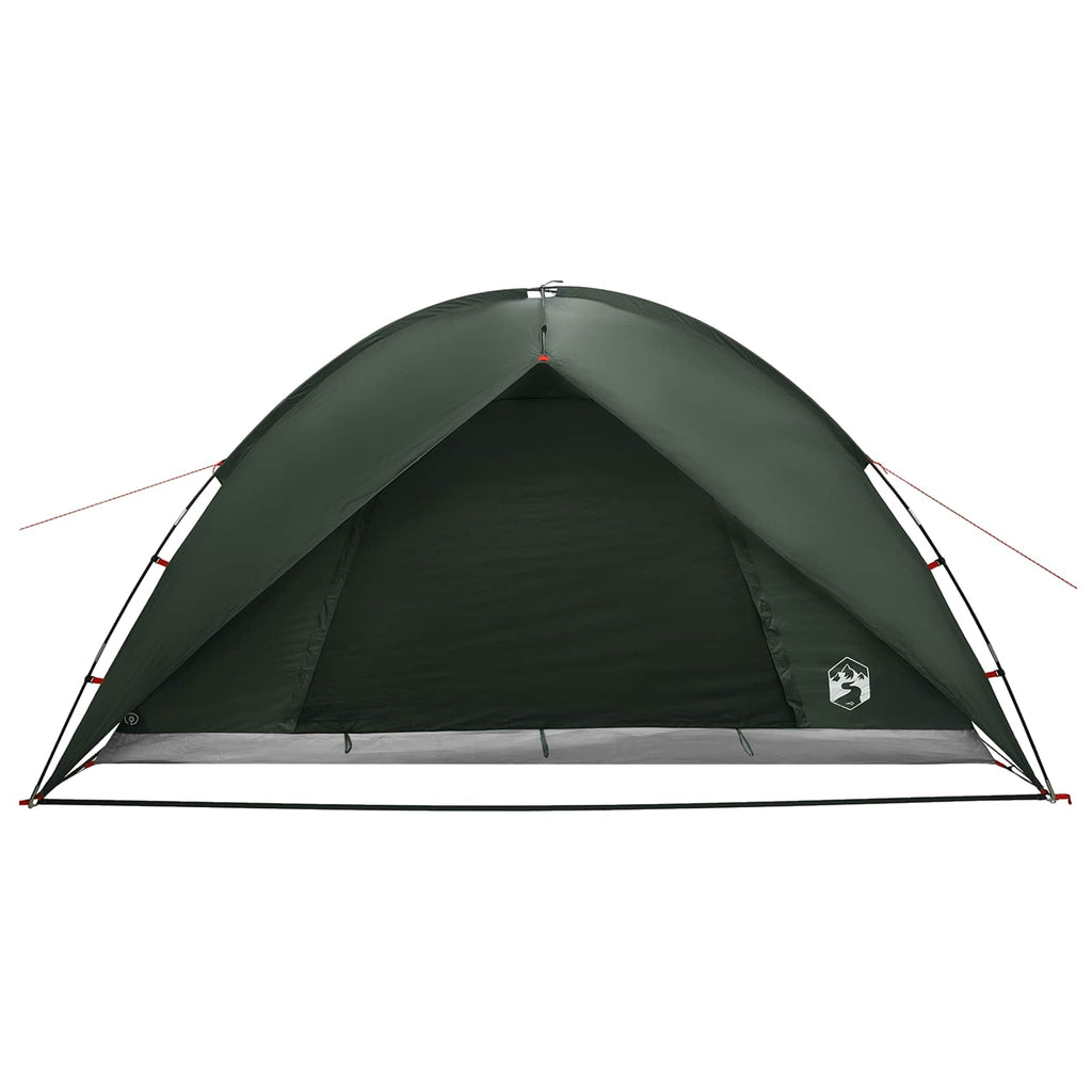 Camping Tent With Rainfly Water-Resistant Dome Army Green