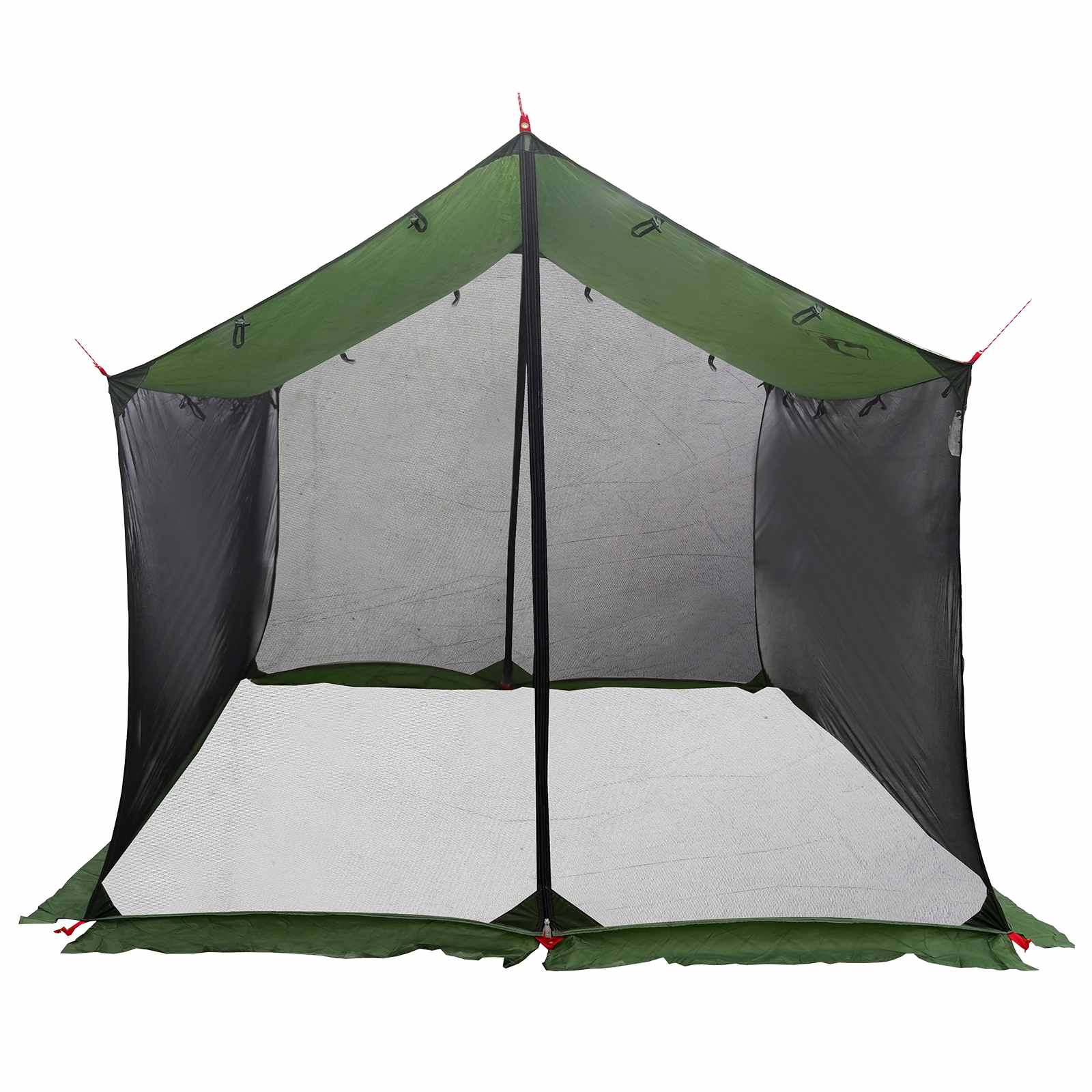 Camping Tarp With Mesh Walls Green 340 X 260 X 220 Cm