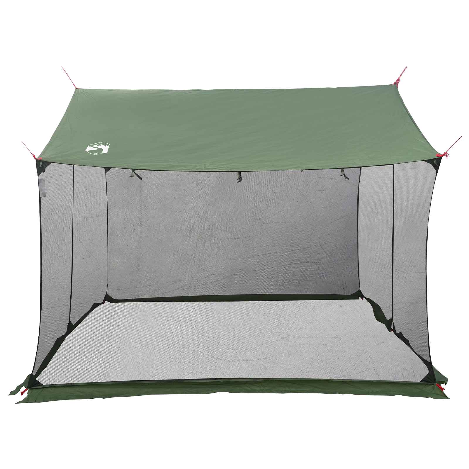 Camping Tarp With Mesh Walls Green 340 X 260 X 220 Cm