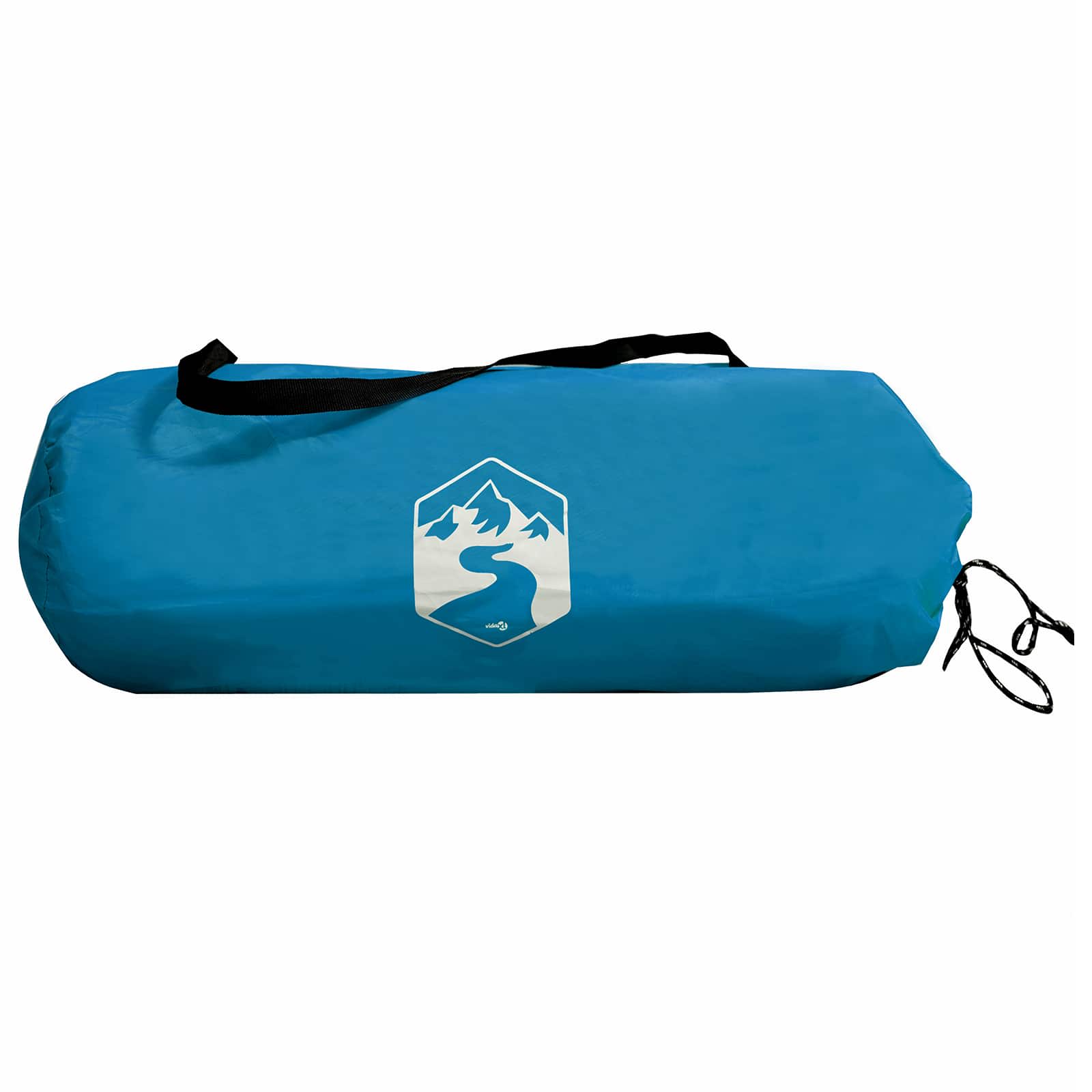 Camping Tarp With Mesh Walls Blue 340 X 260 X 220 Cm
