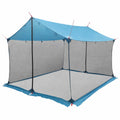 Camping Tarp With Mesh Walls Blue 340 X 260 X 220 Cm