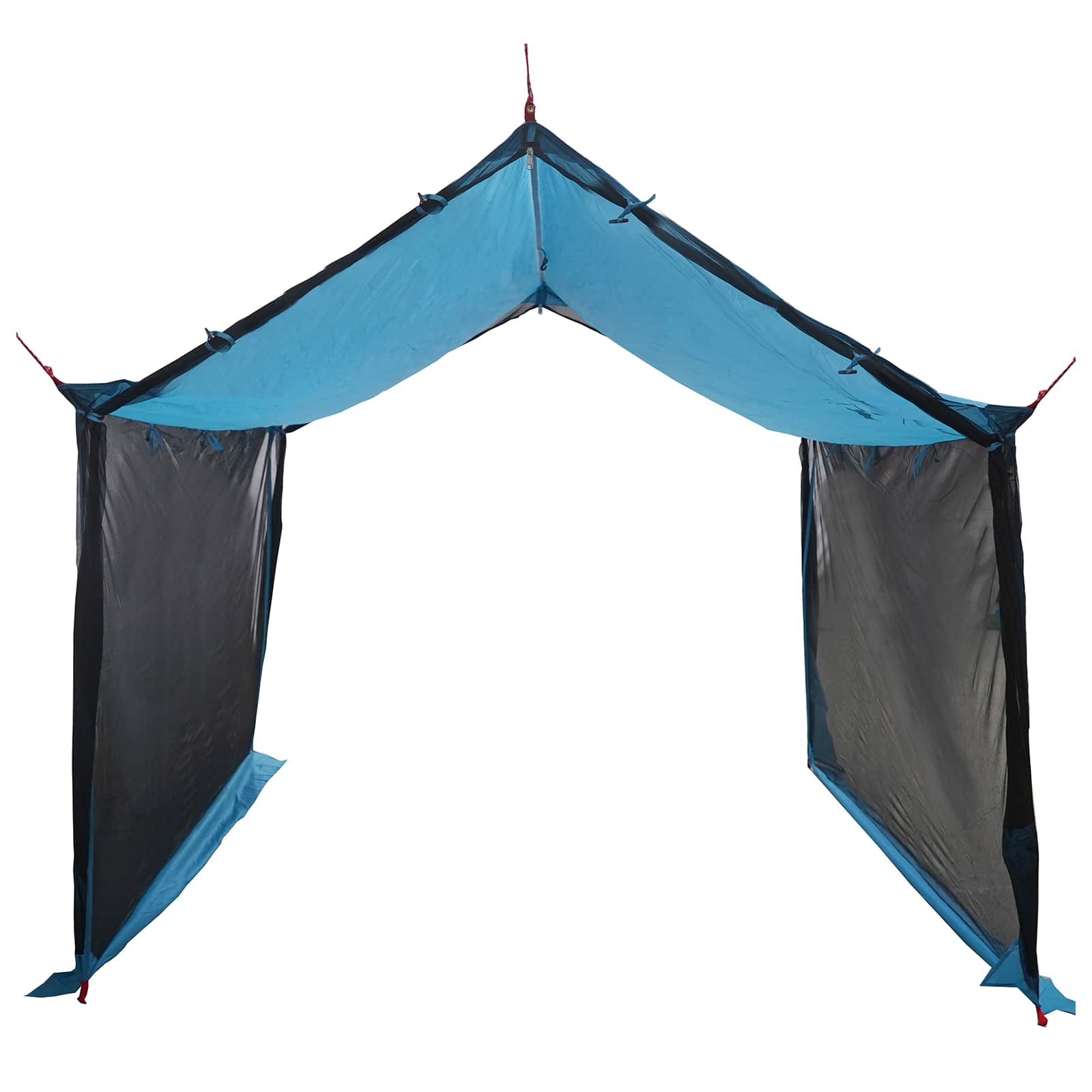 Camping Tarp With Mesh Walls Blue 340 X 260 X 220 Cm