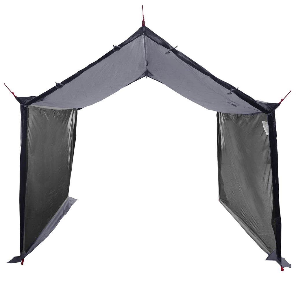 Camping Tarp With Mesh Walls Grey And Orange 340 X 260 X 220 Cm