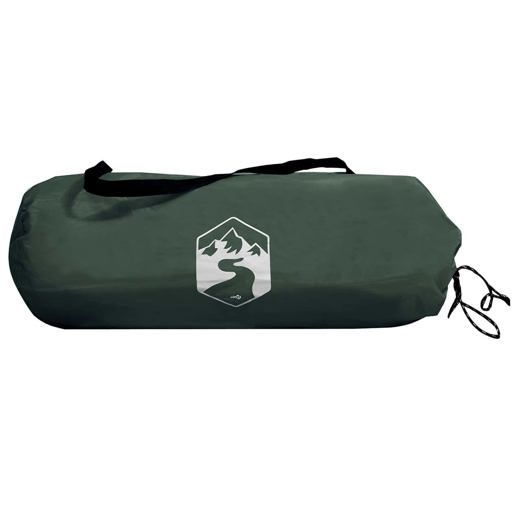 Camping Tarp With Mesh Walls Army Green 340 X 260 X 220 Cm