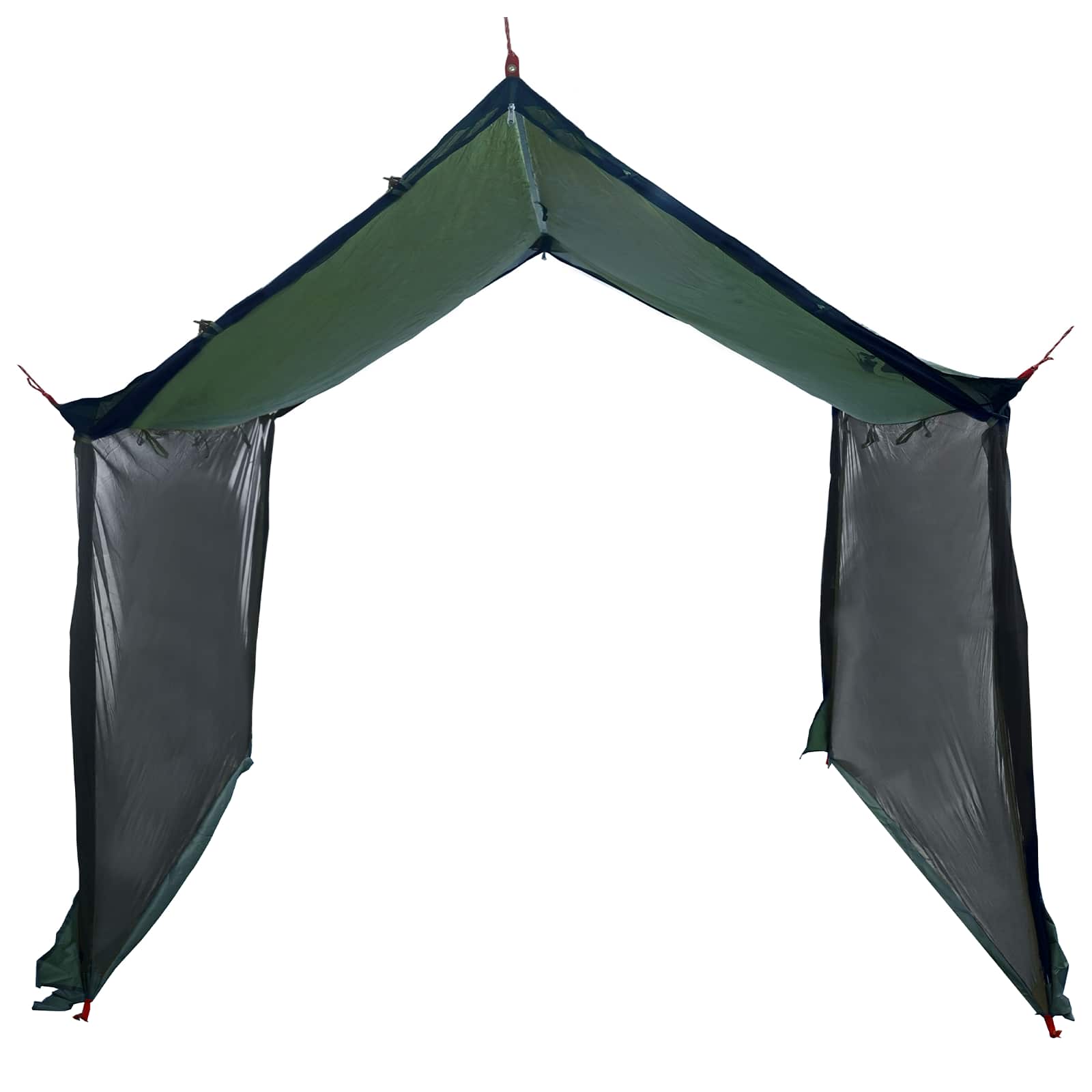 Camping Tarp With Mesh Walls Army Green 340 X 260 X 220 Cm