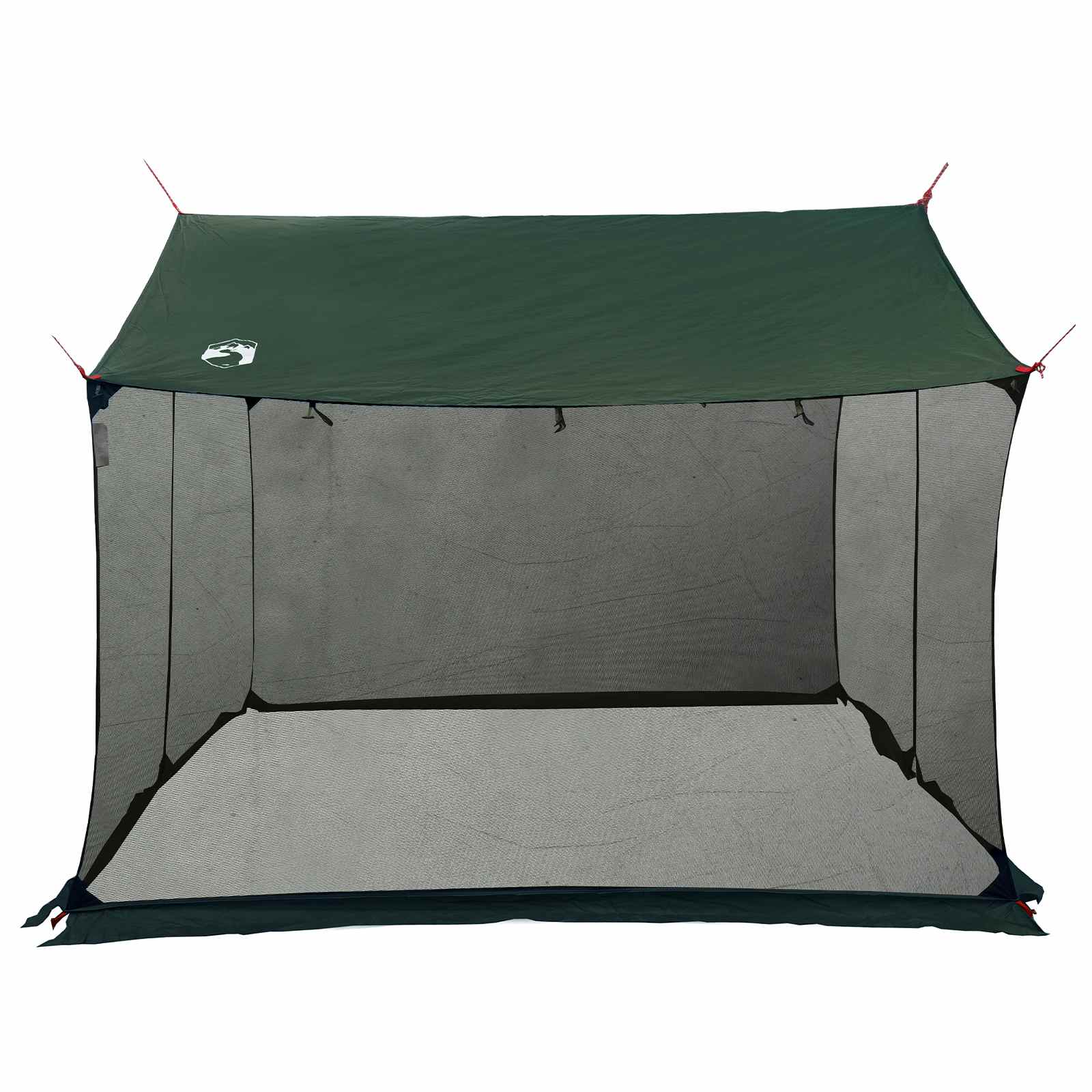 Camping Tarp With Mesh Walls Army Green 340 X 260 X 220 Cm
