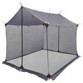 Camping Tarp With Mesh Walls Grey And Orange 270 X 210 X 210 Cm