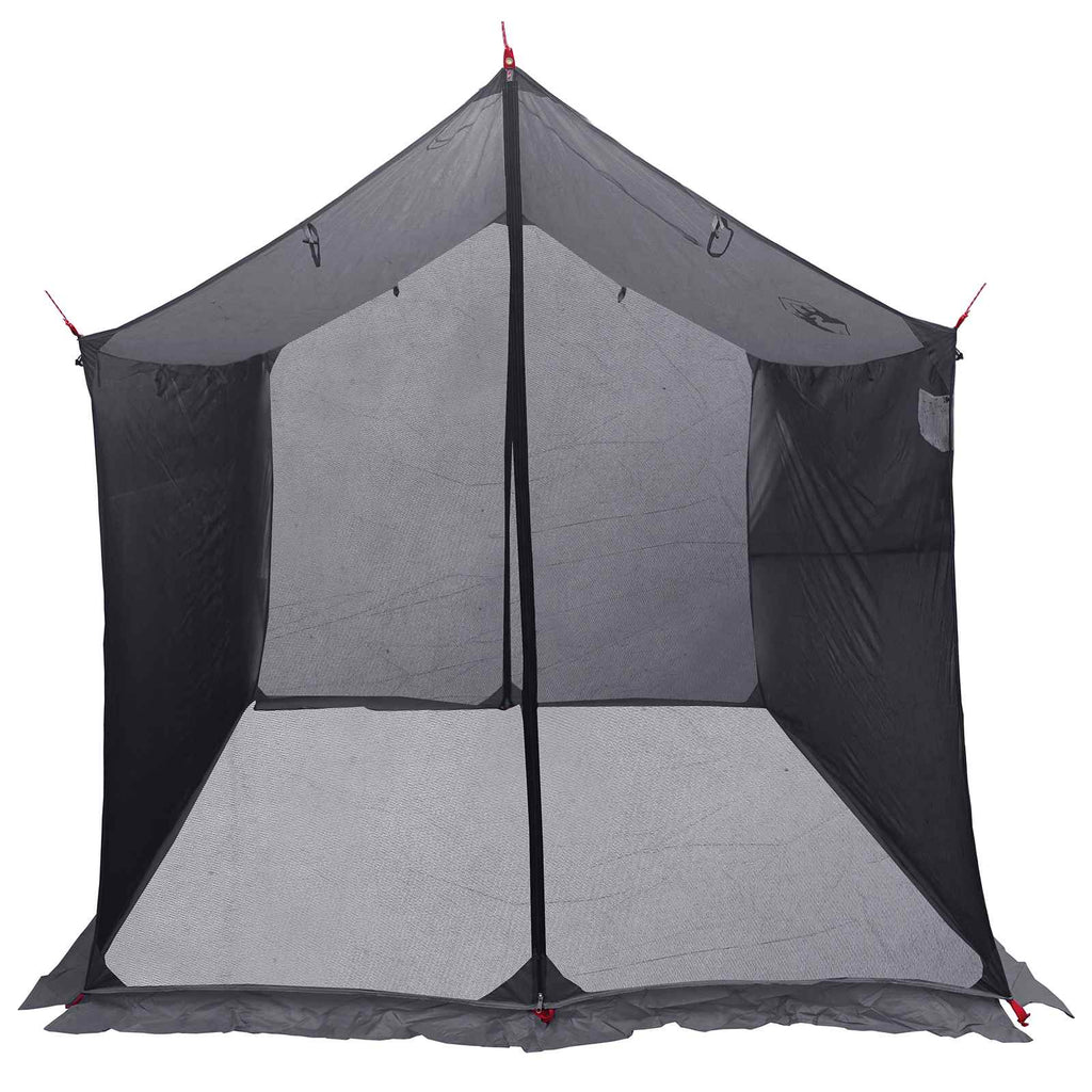 Camping Tarp With Mesh Walls Grey And Orange 270 X 210 X 210 Cm