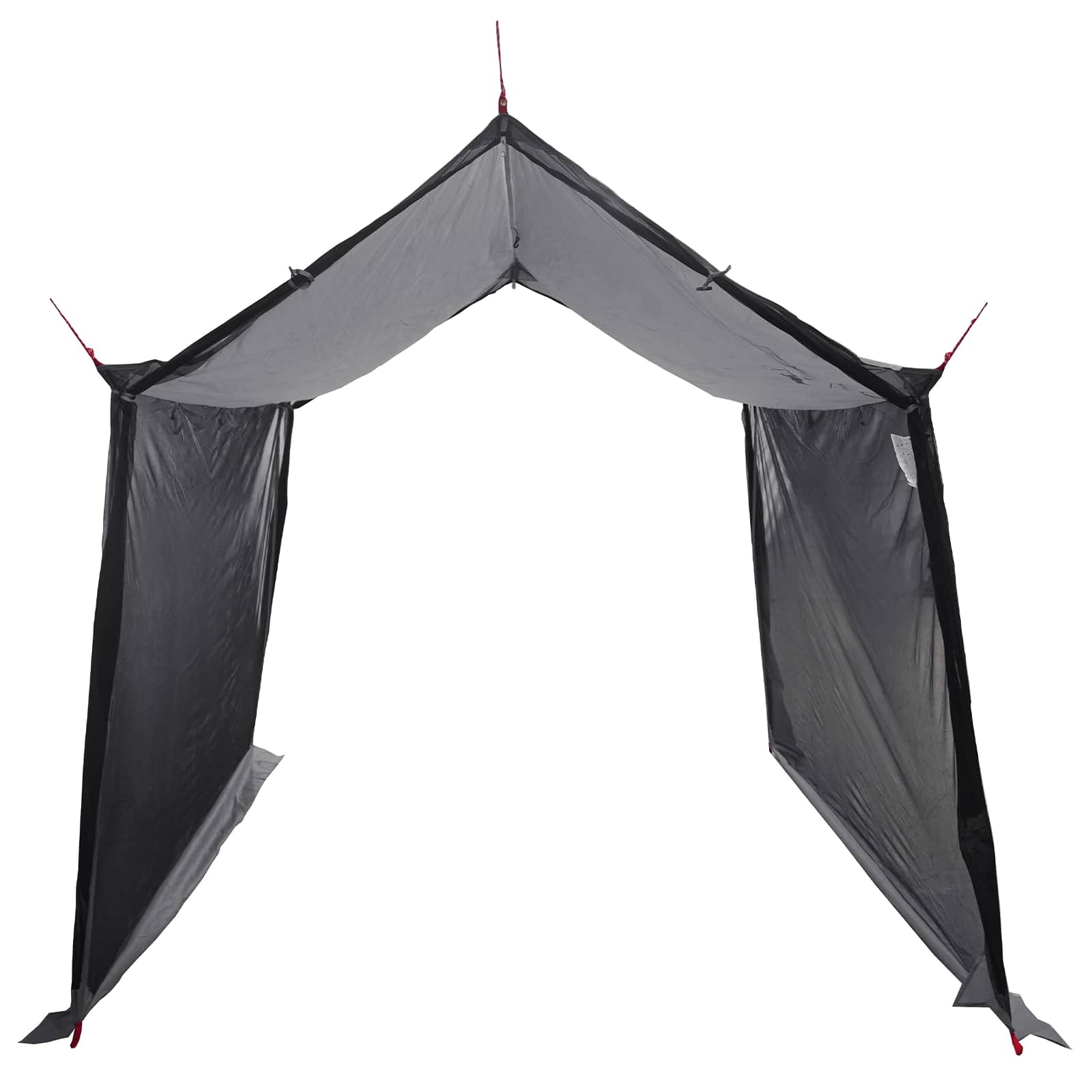 Camping Tarp With Mesh Walls Grey And Orange 270 X 210 X 210 Cm