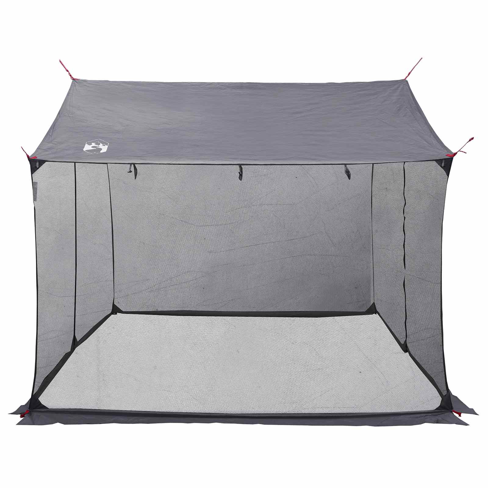 Camping Tarp With Mesh Walls Grey And Orange 270 X 210 X 210 Cm