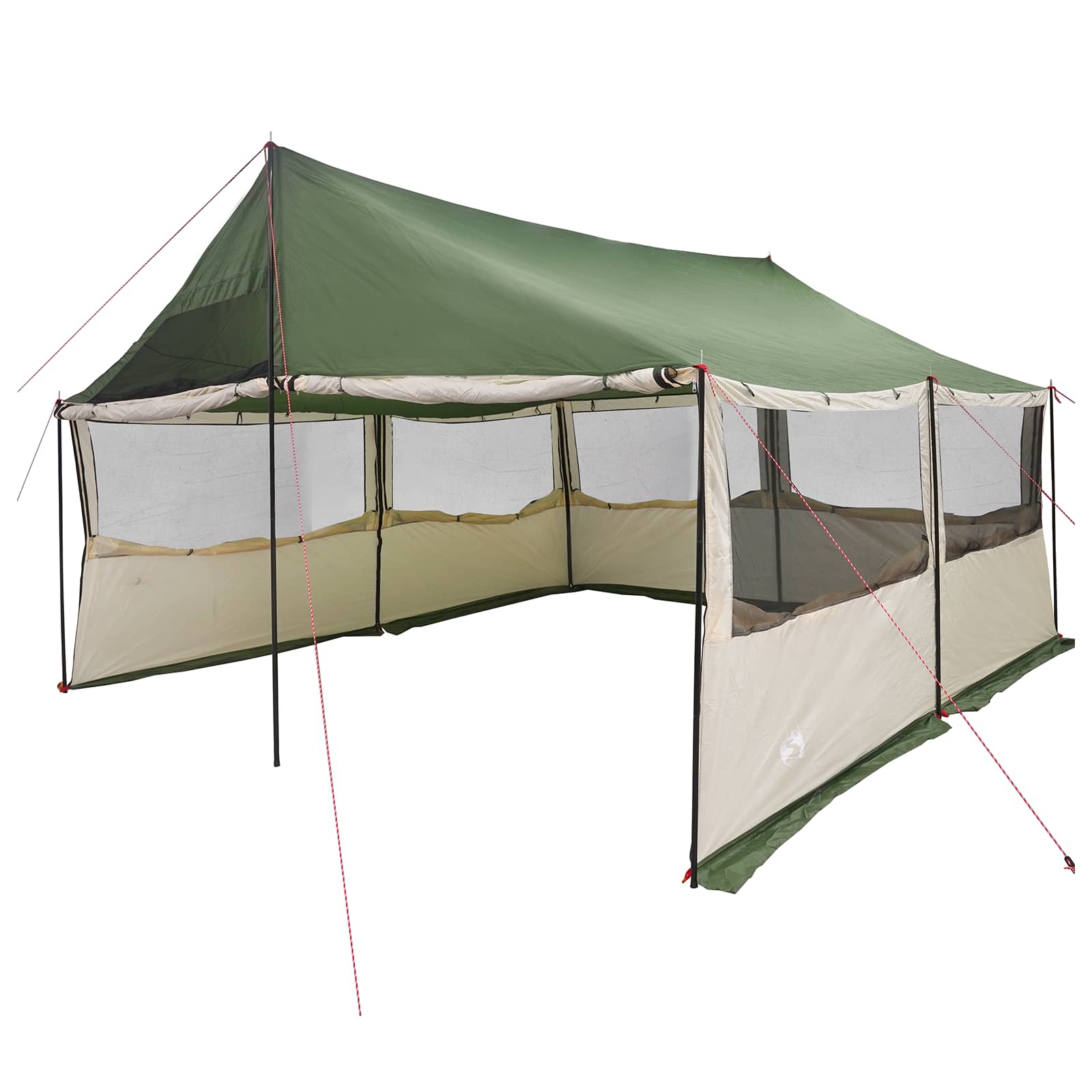 Family Tent Brown Grey 600 X 400 X 268 Cm Polyester And Steel