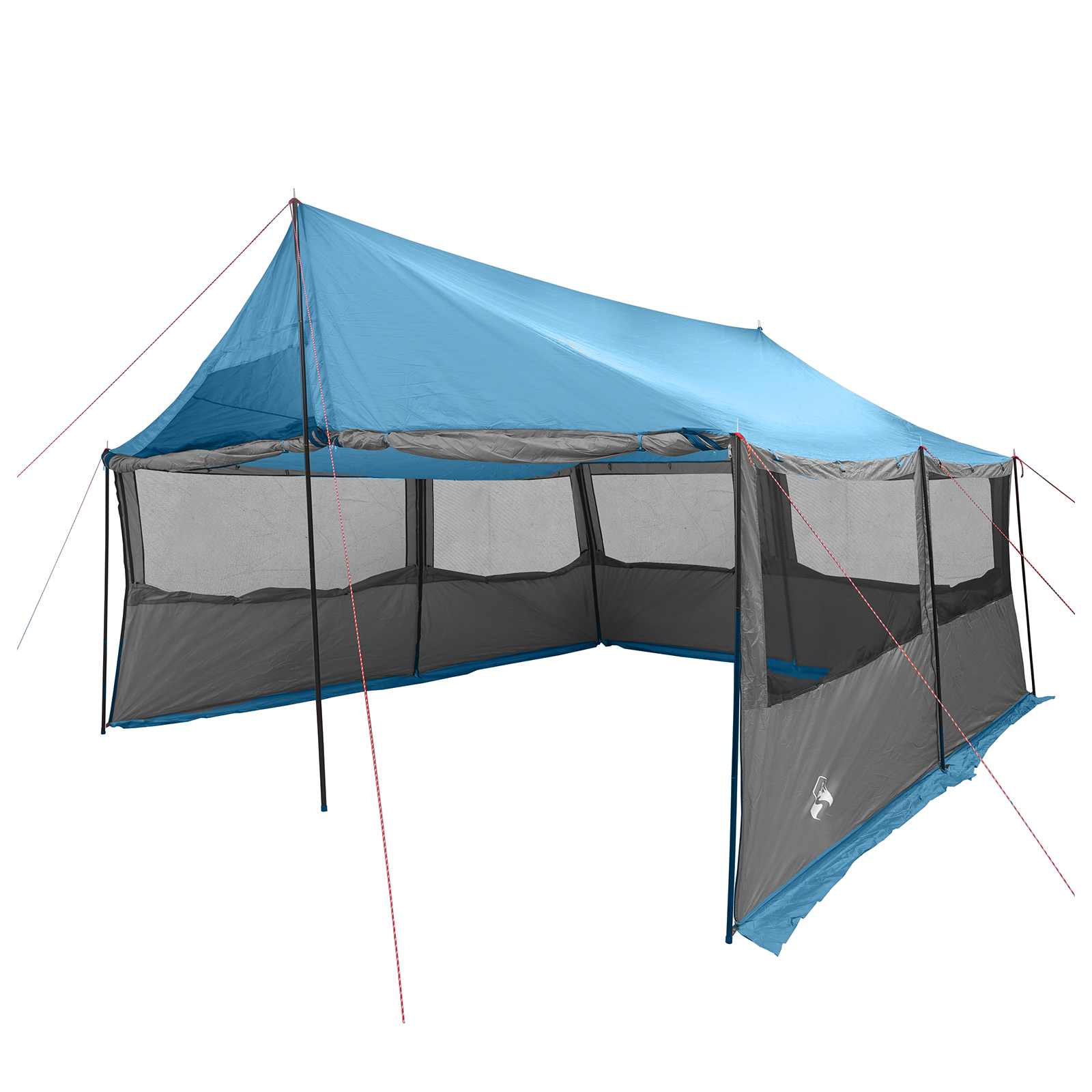 Family Tent Brown Grey 600 X 400 X 268 Cm Polyester And Steel