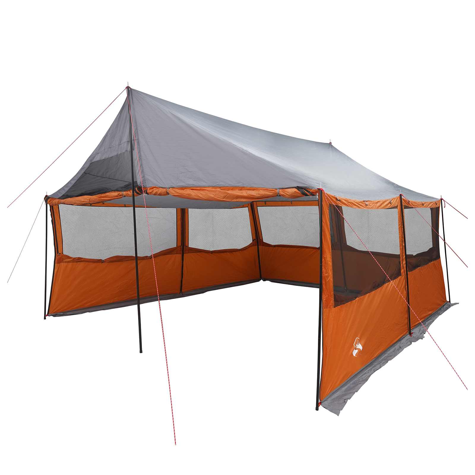 Family Tent Brown Grey 600 X 400 X 268 Cm Polyester And Steel