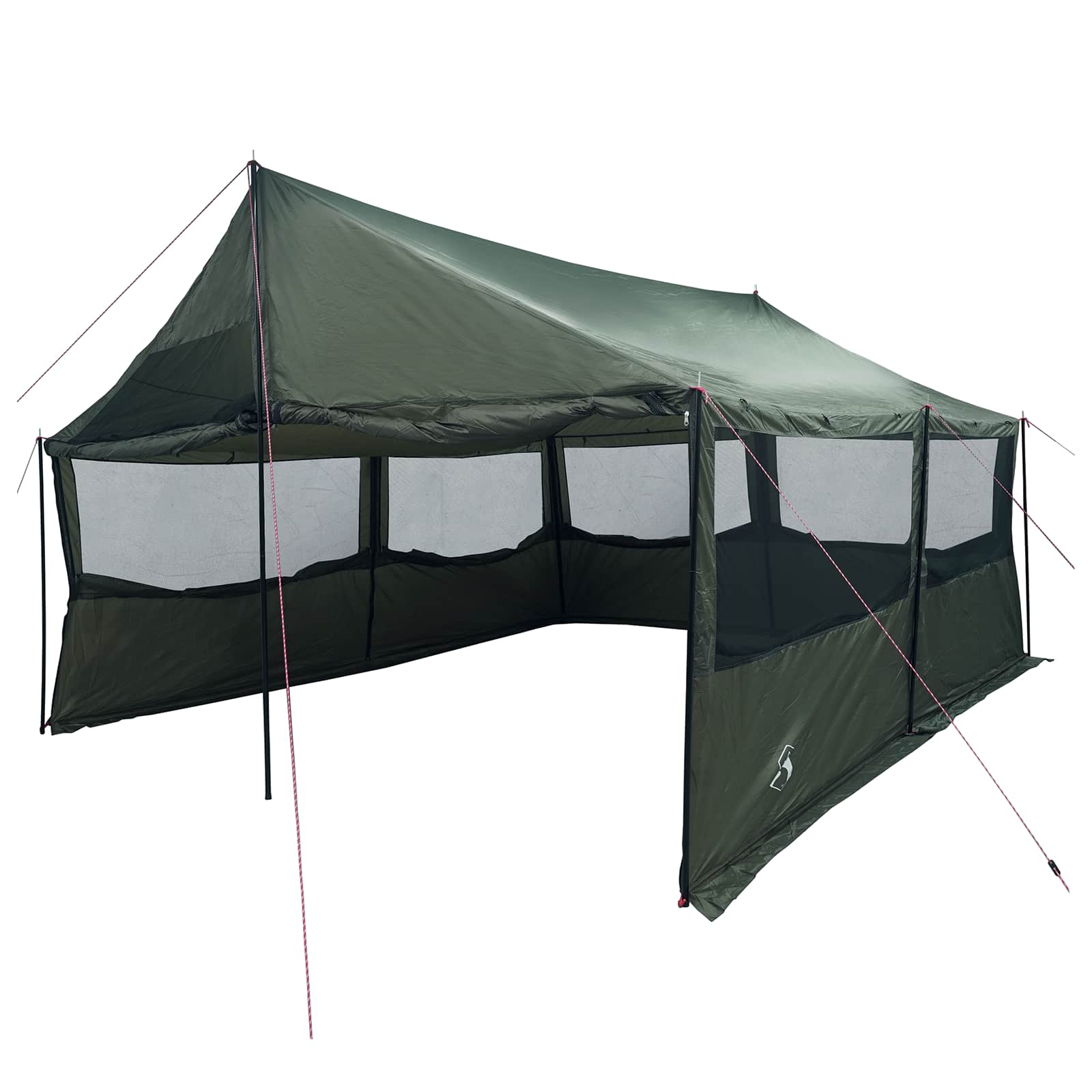 Family Tent Brown Grey 600 X 400 X 268 Cm Polyester And Steel