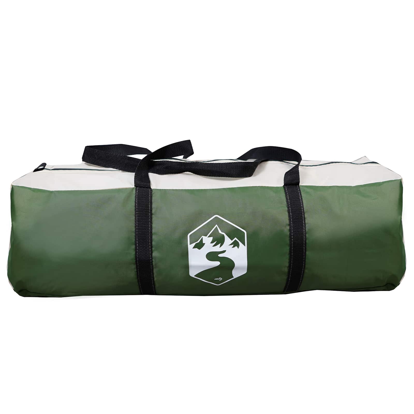 Tipi Tent With Roof Green 18-Person Polyester And Steel