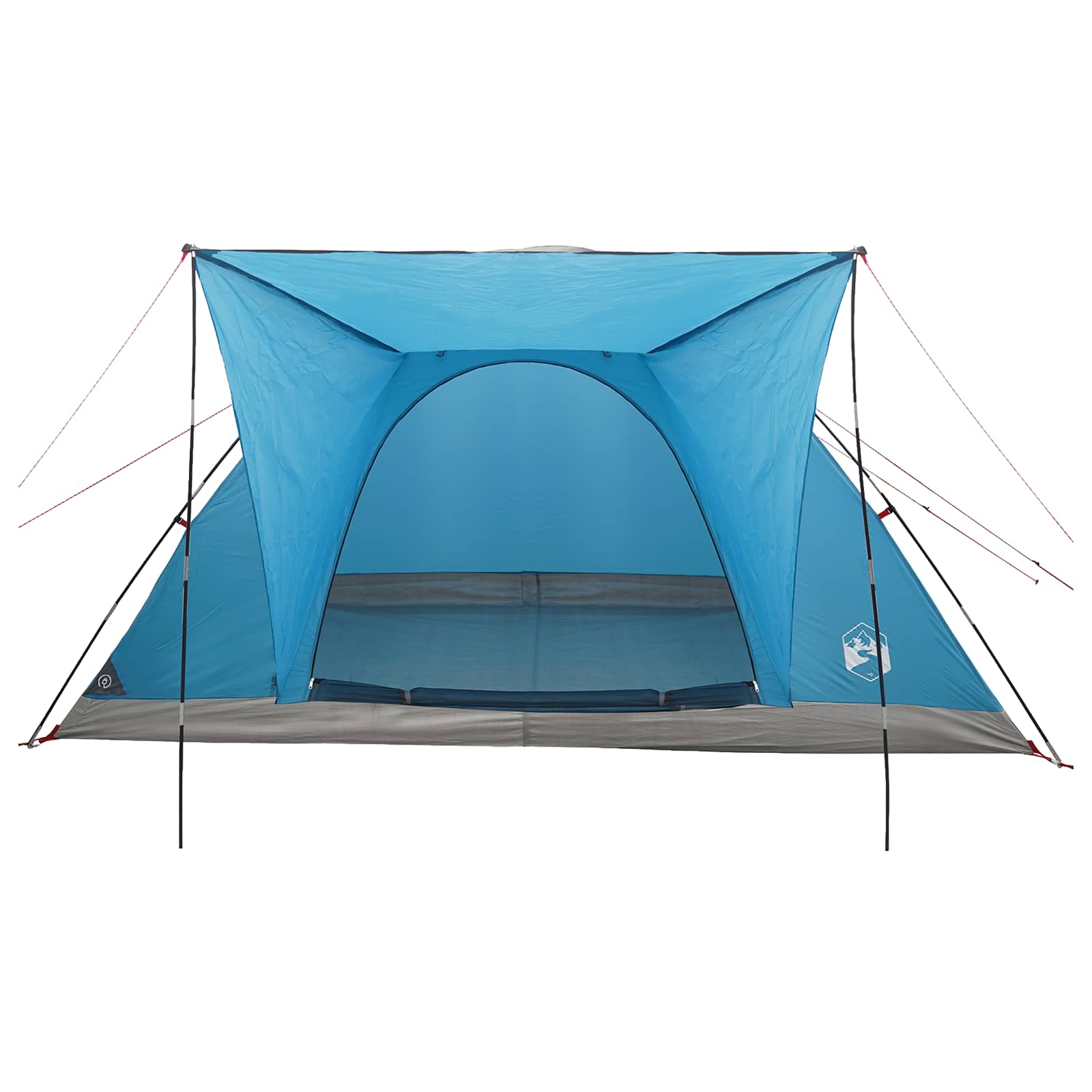 Camping Tent With Roof Blue 6-Person Polyester And Steel