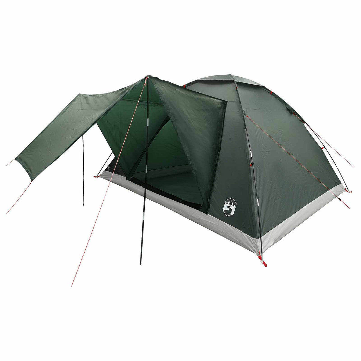 Tents Camping Tent Army Green 335 X 275 180 Cm Polyester Steel Waterproof 335 cm