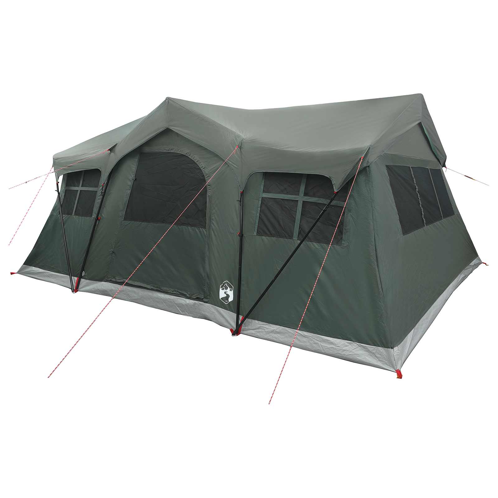 Family Tent Army Green 487 X 340 X 216 Cm Polyester And Steel
