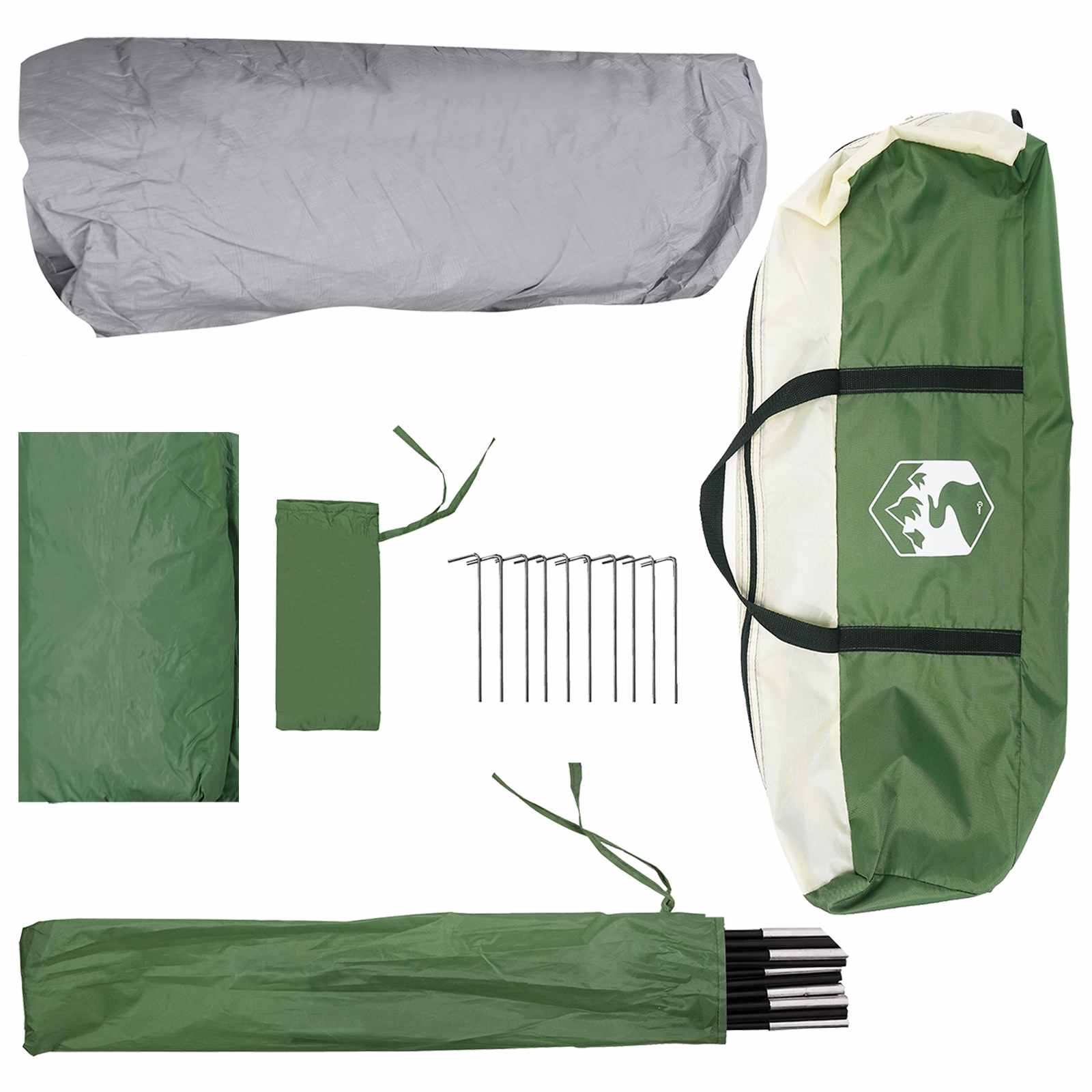 Instant Tent Green 305 X 275 X 190 Cm Polyester And Steel