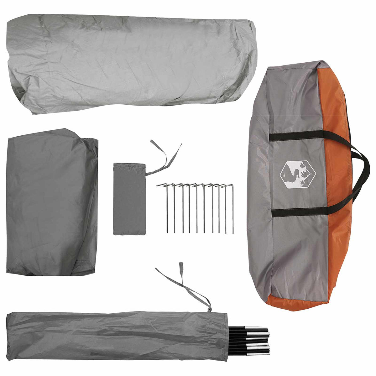 Tents Instant Camping Tent 305x275x190cm Waterproof Pop Up Family Shelter Blue O