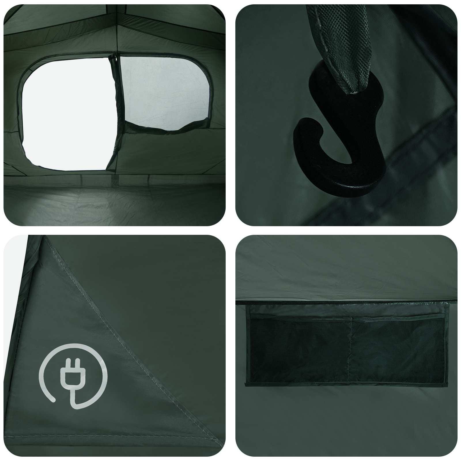 Instant Tent 365 X 280 X 200 Cm Polyester And Steel