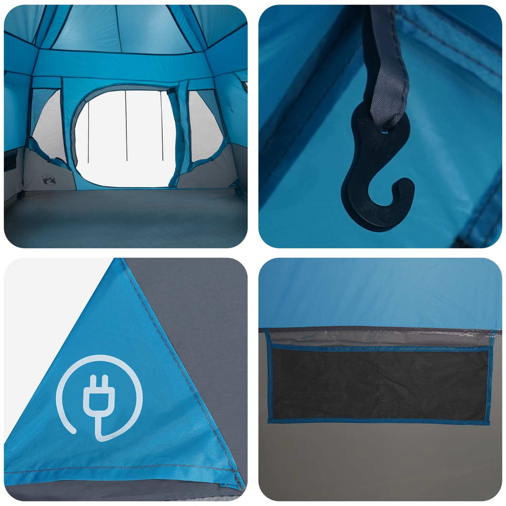 Family Tent Blue 305 X 275 X 190 Cm Polyester And Steel