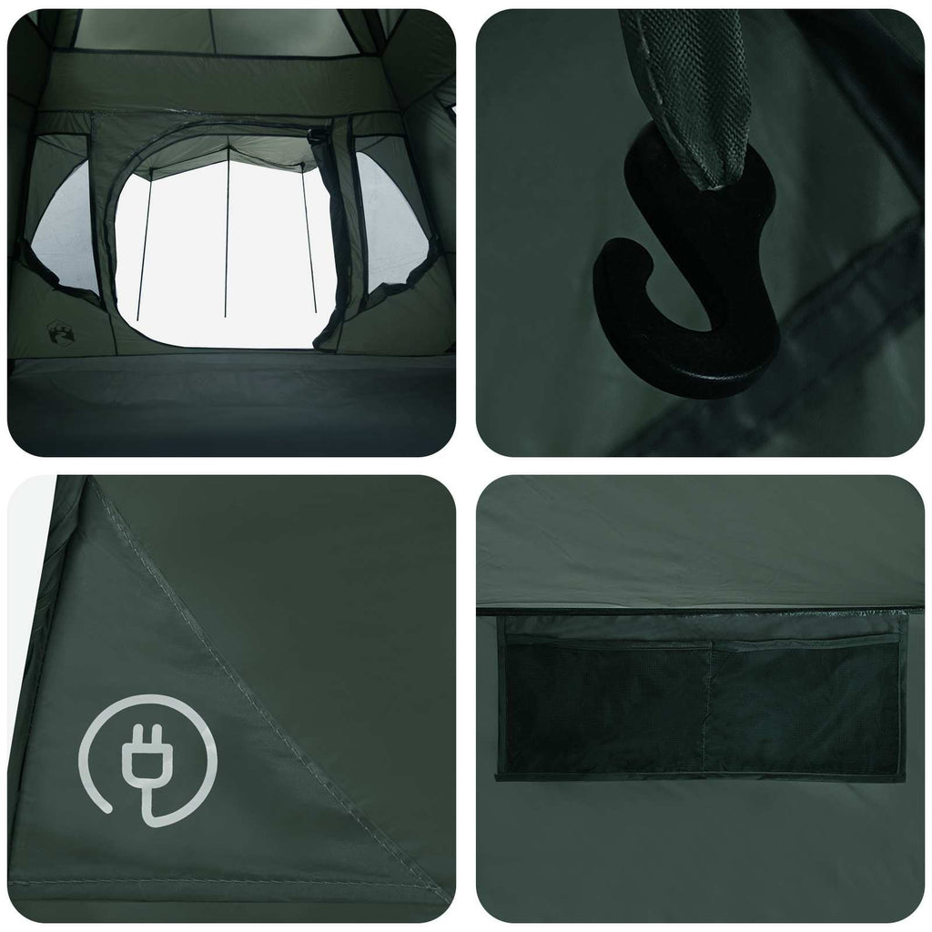 Family Tent Army Green 305 X 275 X 190 Cm Polyester And Steel