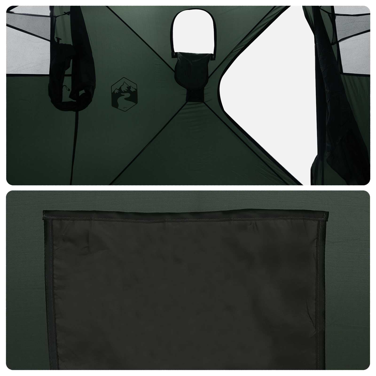 Hunting Tent Army Green 143 X 143 X 165 Cm Polyester And Steel