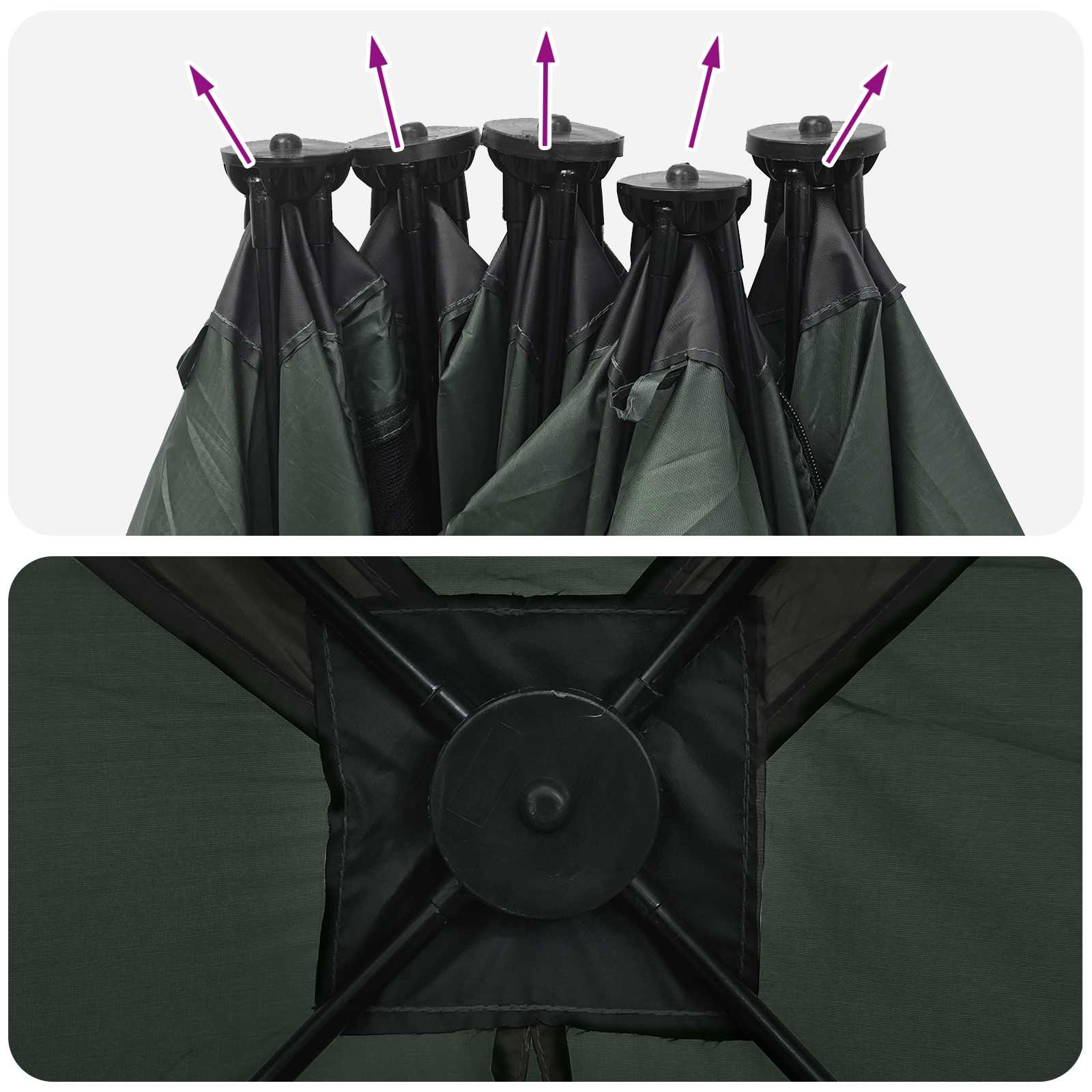 Hunting Tent Army Green 143 X 143 X 165 Cm Polyester And Steel
