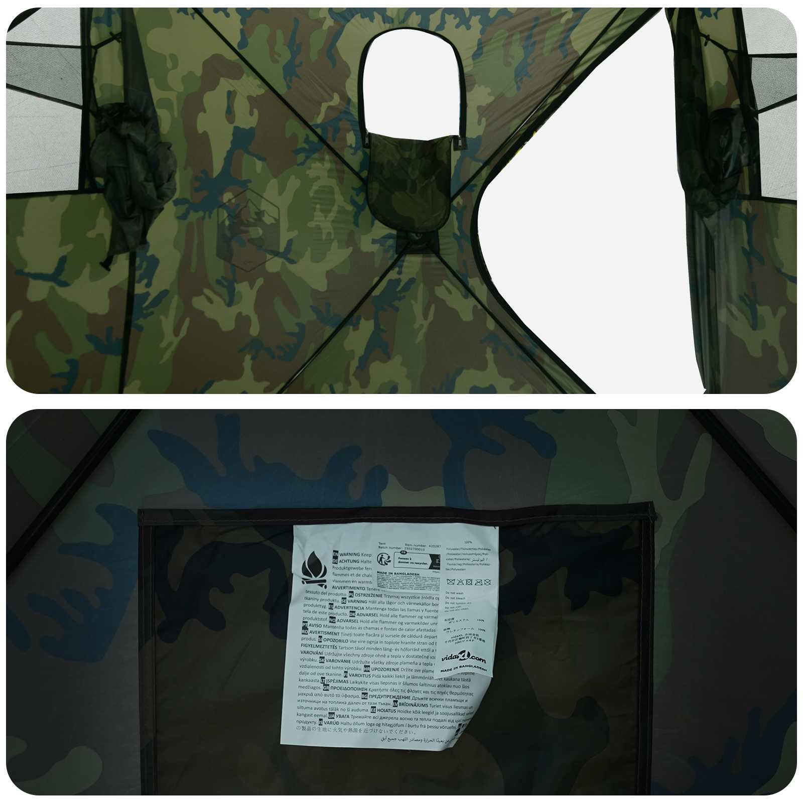 Hunting Tent 143 X 143 X 165 Cm Polyester And Steel