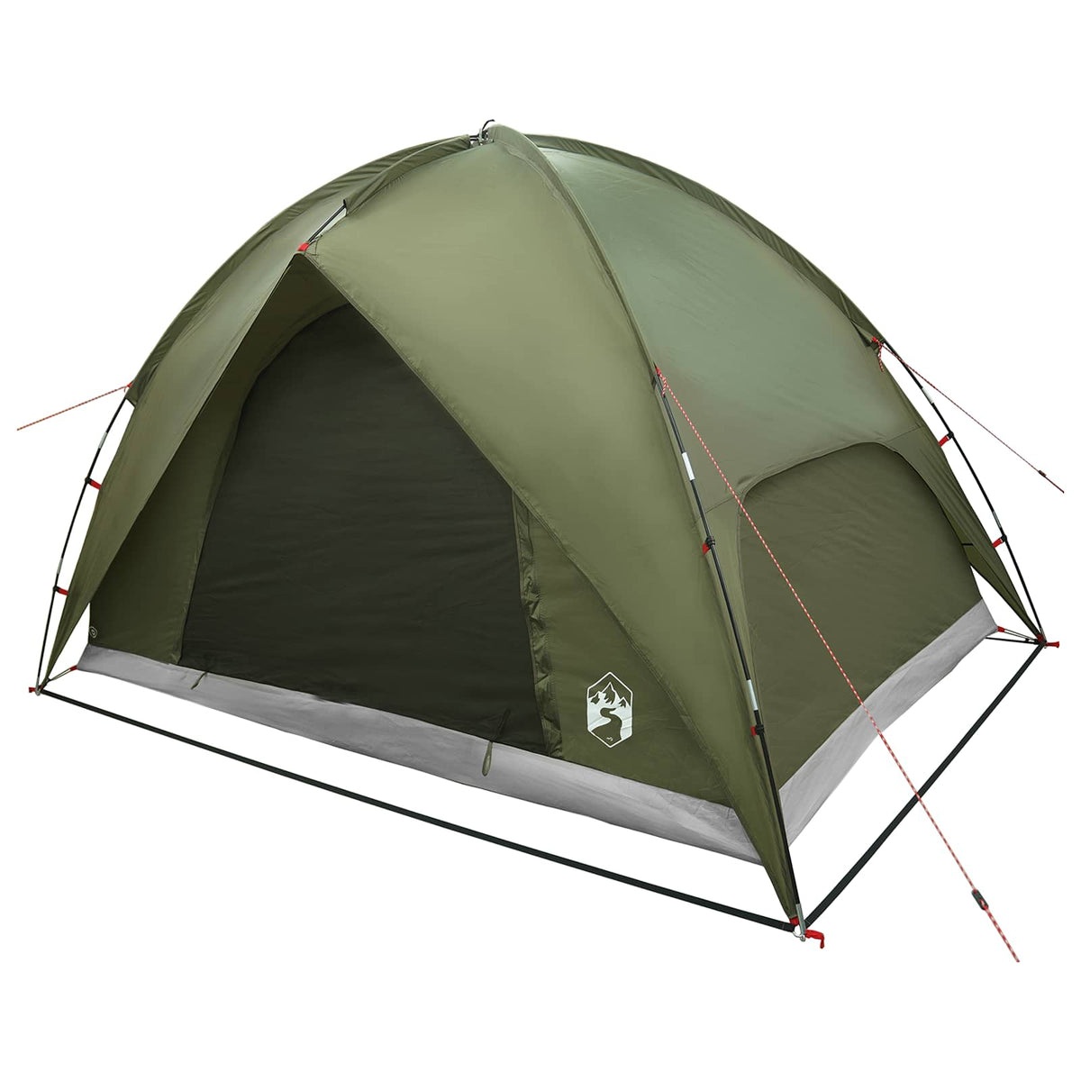 Tents Camping Tent Rainfly Water-Resistant Dome Olive Green 245 cm