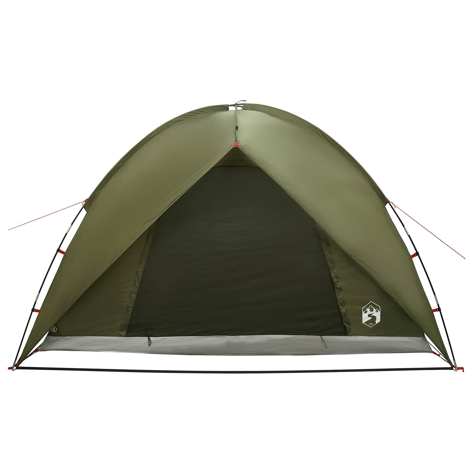Camping Tent With Rainfly Water-Resistant Dome Olive Green