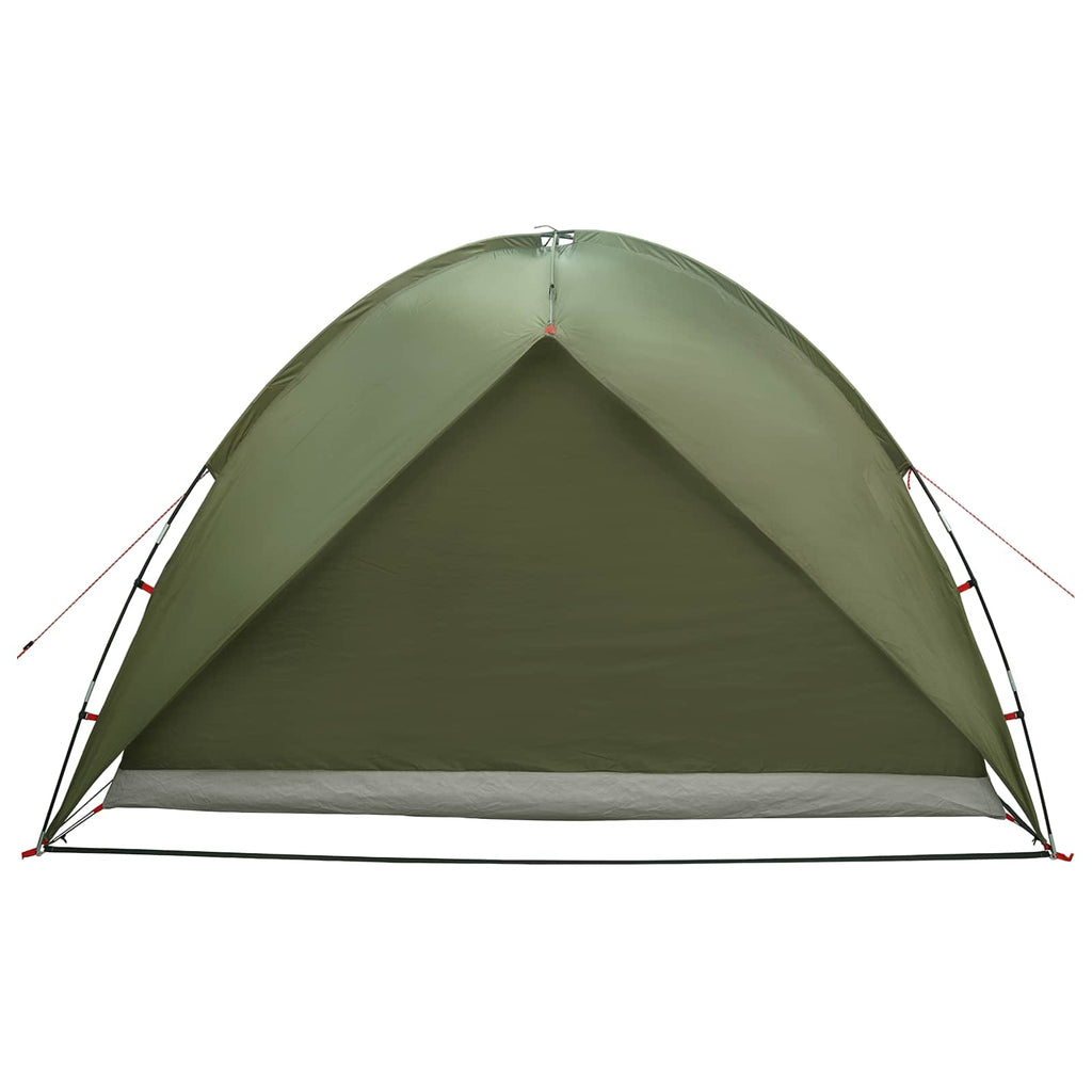 Camping Tent With Rainfly Water-Resistant Dome Olive Green
