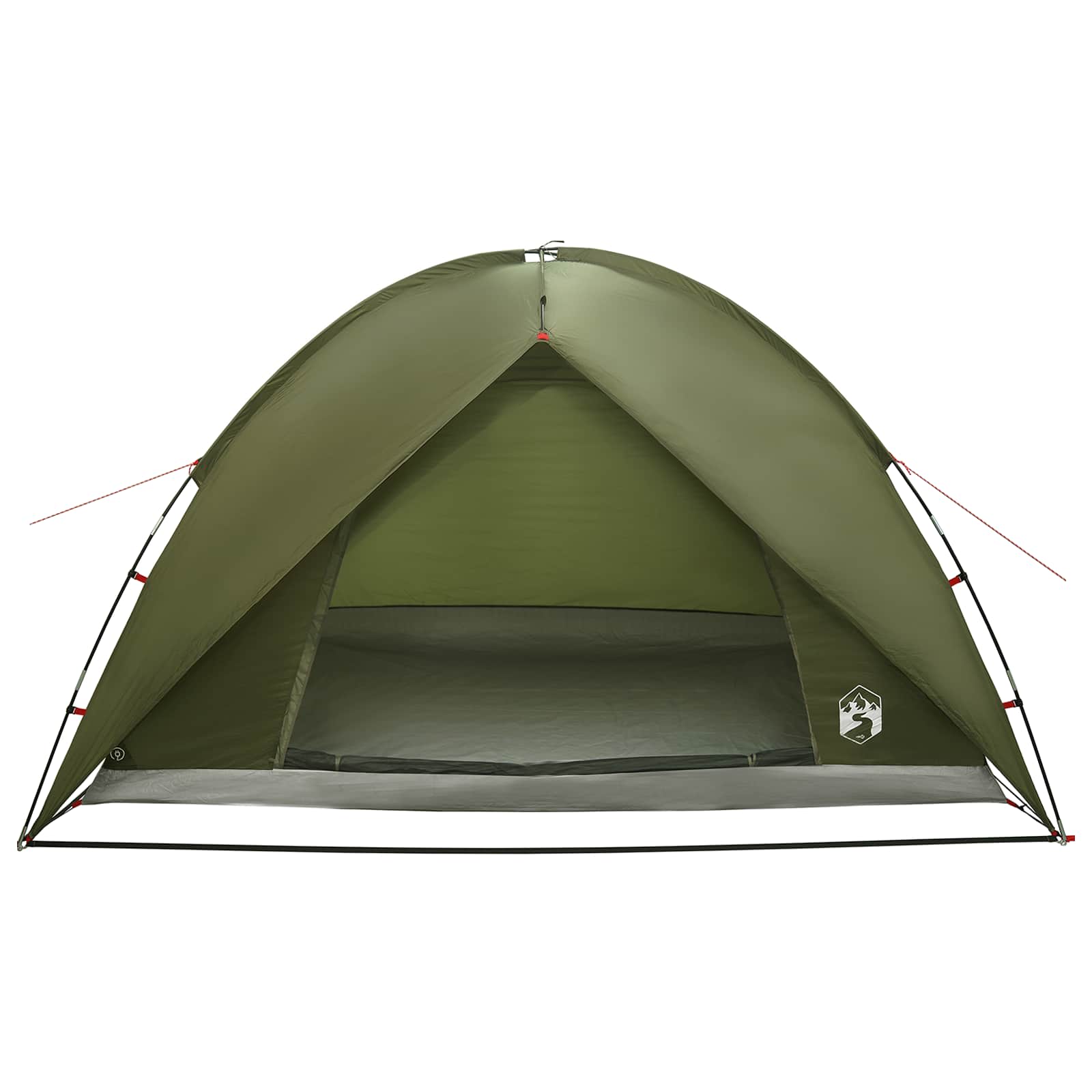Camping Tent With Rainfly Water-Resistant Dome Olive Green