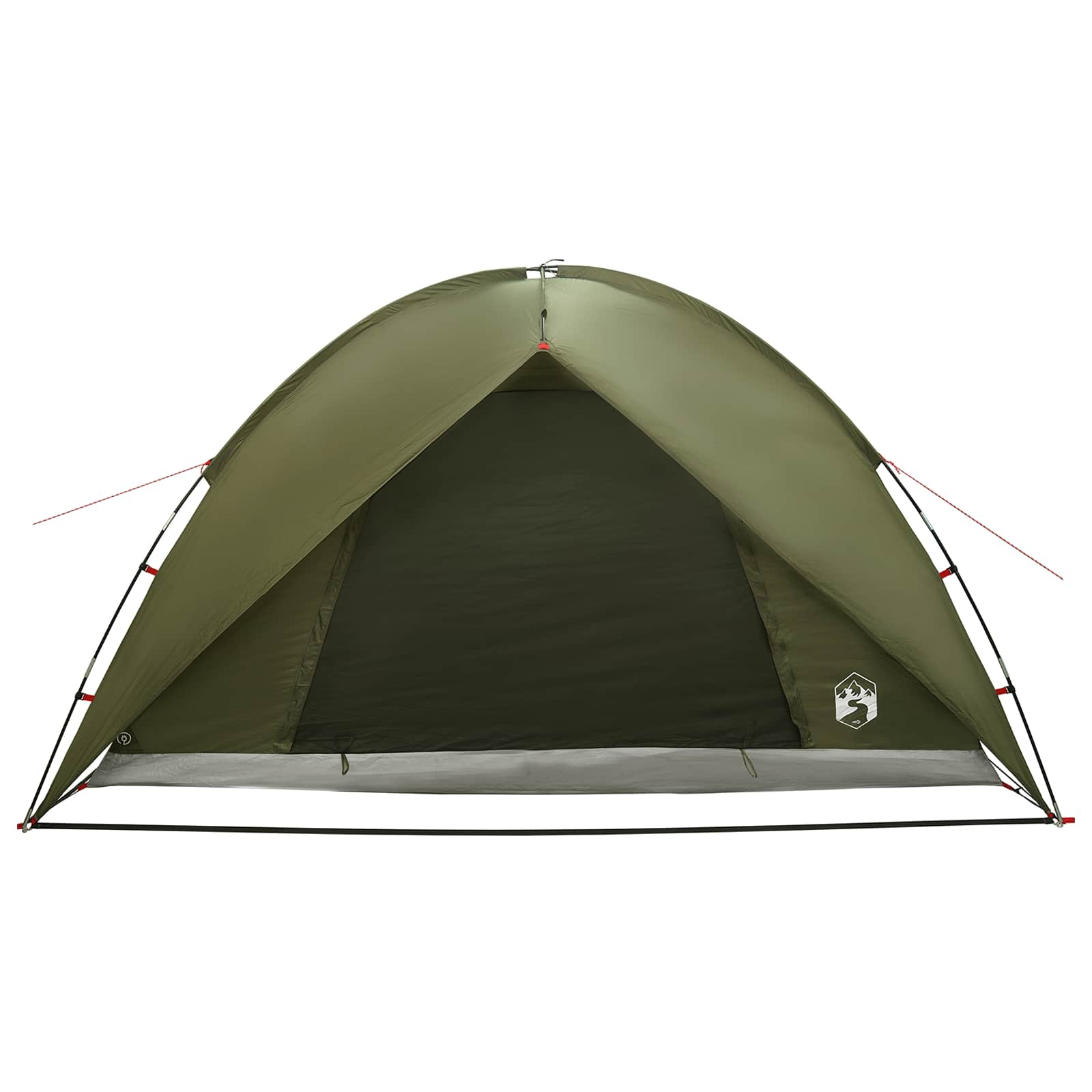 Camping Tent With Rainfly Water-Resistant Dome Olive Green