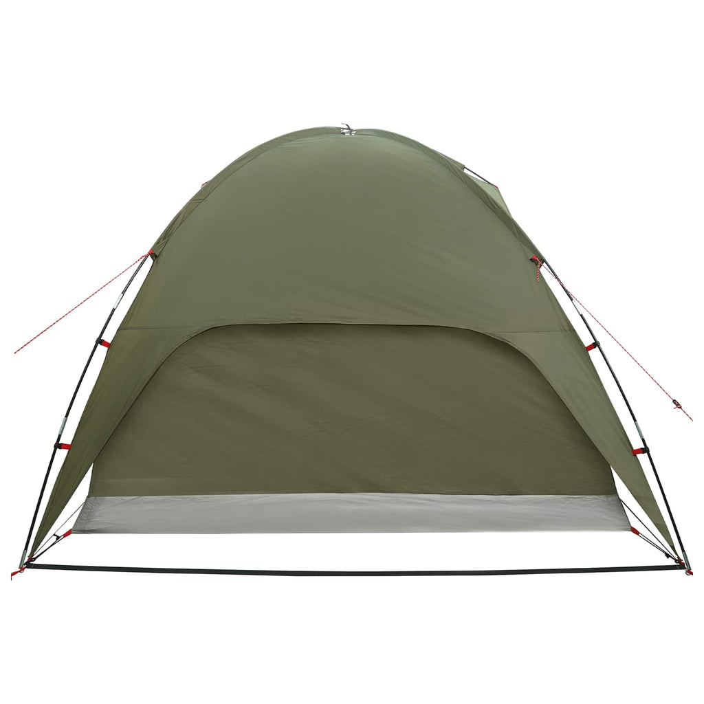 Camping Tent With Rainfly Water-Resistant Dome Olive Green