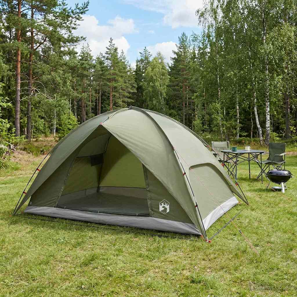 Tents Camping Tent Rainfly Water-Resistant Dome Olive Green 360 cm