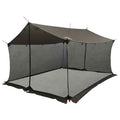 Camping Tarp With Mesh Walls Brown Grey 340 X 260 X 220 Cm