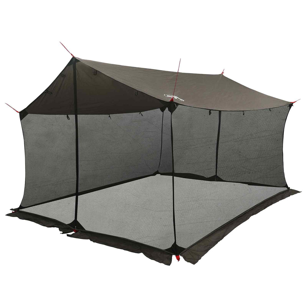 Tents Camping Tarp Mesh Walls Brown Grey 340 X 260 220 Cm 340 X 260 X 220 Cm 340