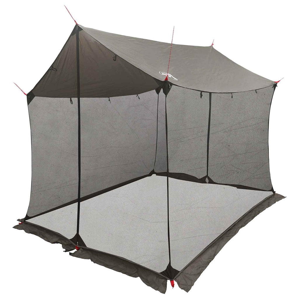 Tents Camping Tarp Shelter Mesh Walls Brown Grey Waterproof 270x210x210cm 270 cm