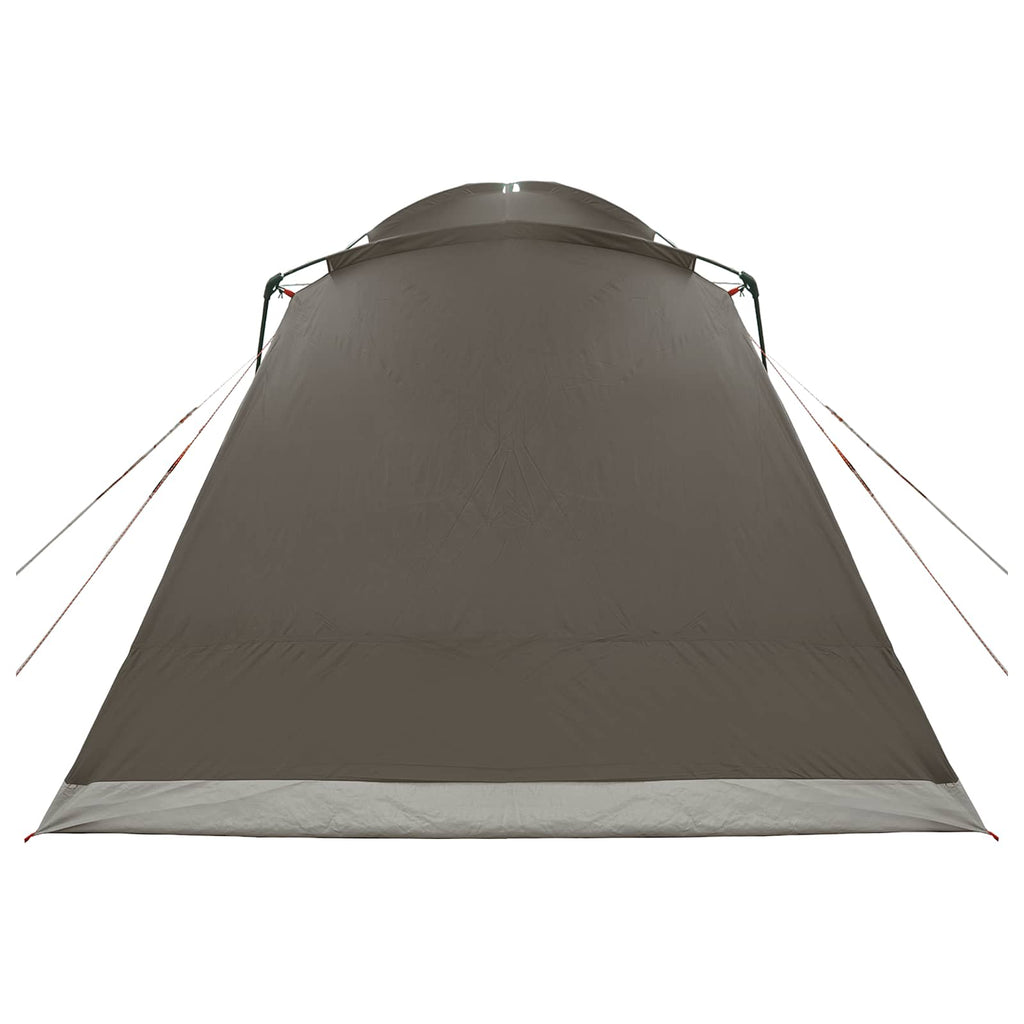 Cabin Tent With Roof Brown Grey Polyester And Steel