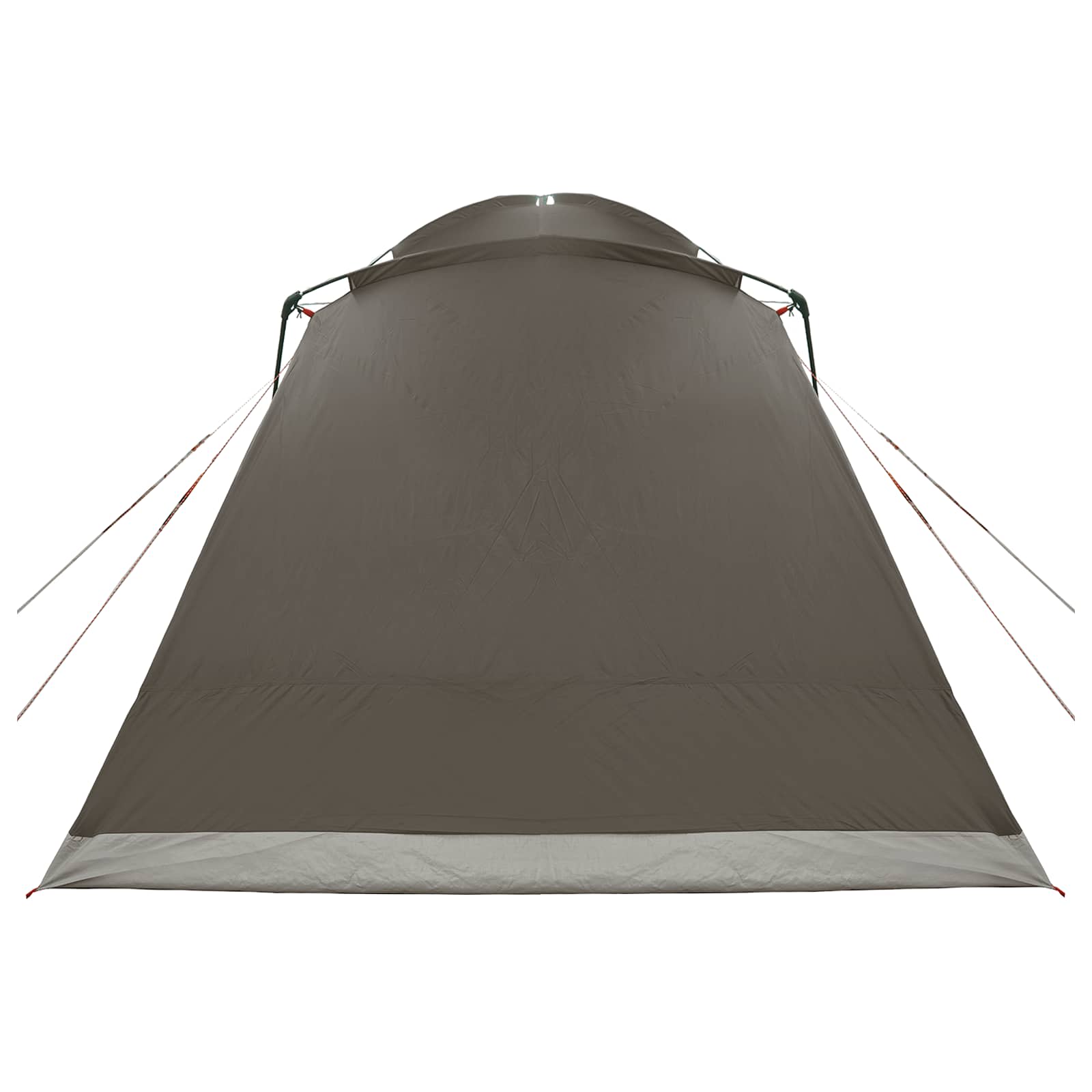 Cabin Tent With Roof Brown Grey Polyester And Steel