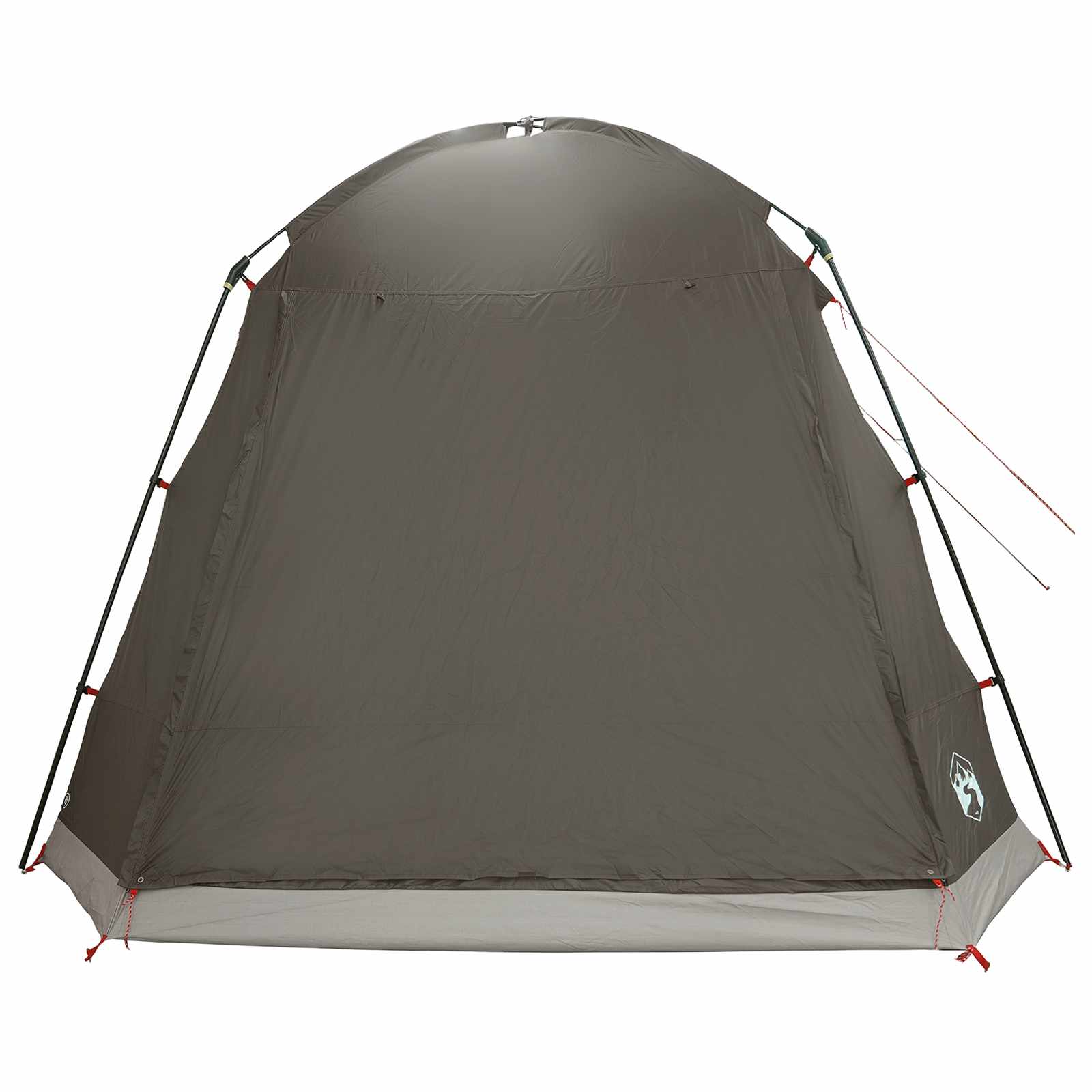 Cabin Tent With Roof Brown Grey Polyester And Steel