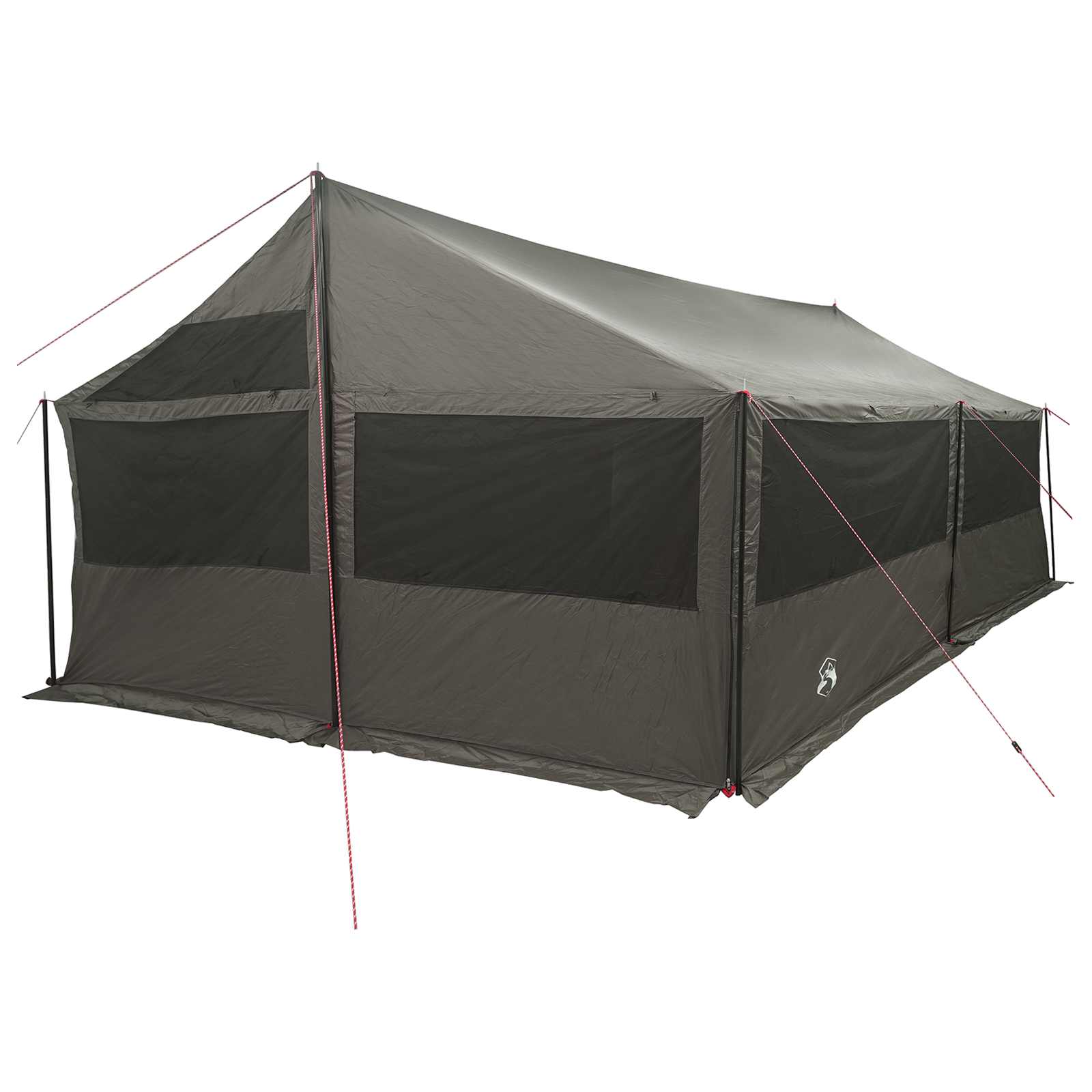 Family Tent Brown Grey 600 X 400 X 268 Cm Polyester And Steel