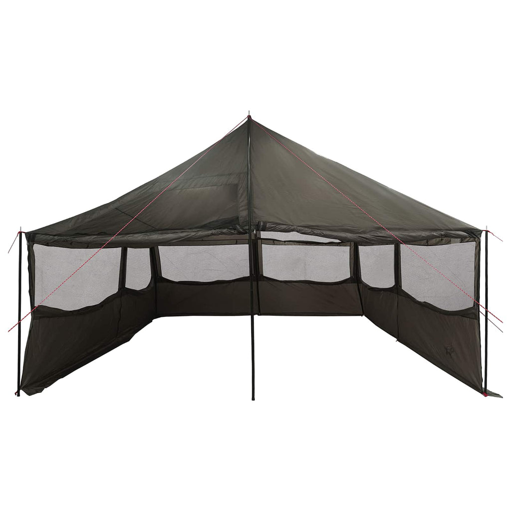 Family Tent Brown Grey 600 X 400 X 268 Cm Polyester And Steel