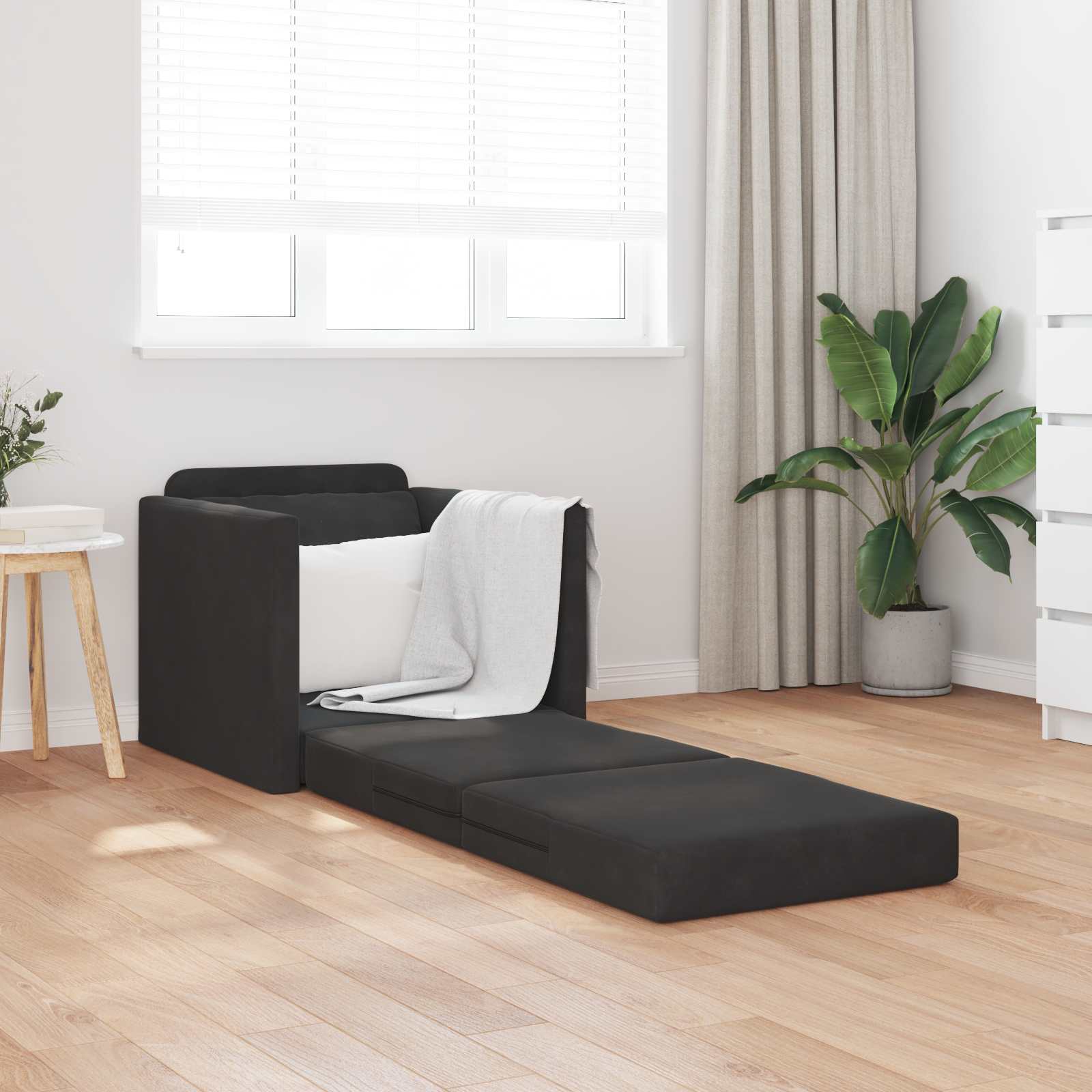 Folding Sofa Bed 74 X 77 X 81 Cm Velvet
